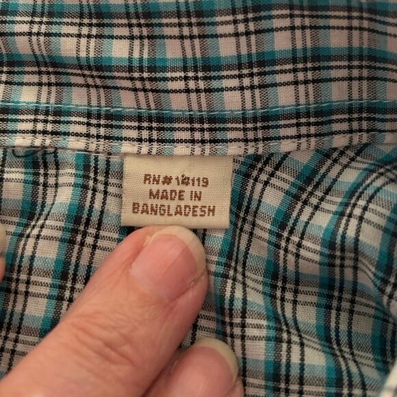 Ely Cattleman western style men’s pearl snap button down shirt, Size XL - Picture 8 of 8